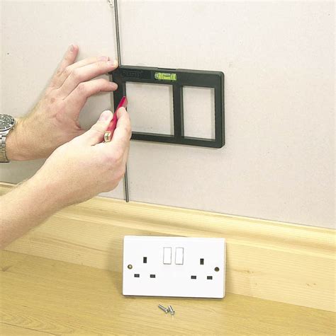 electrical socket back box template|power socket box cutting template.